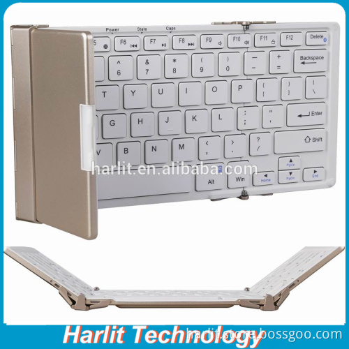 Dual Modes Smart Folding USB Bluetooth 3.0 Keyboard For Computer And Tablet PC Support Bluetooth And Wire USB Connection
